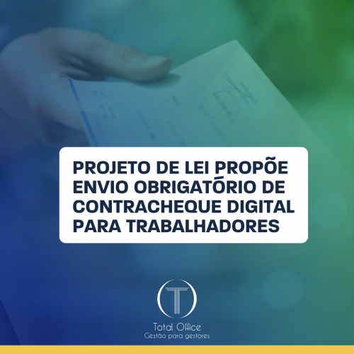 Projeto de lei propõe envio obrigatório de contracheque digital para trabalhadores.